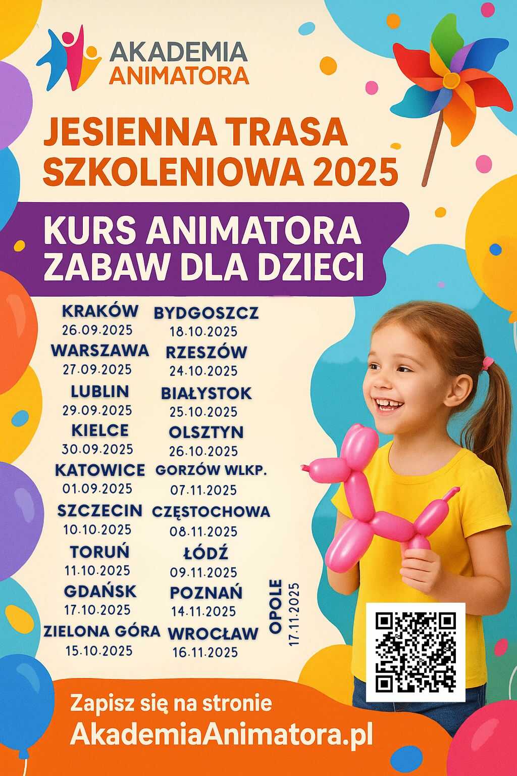 Kurs Animatora Stacjonarny - nowa trasa Akademii Animatora - jesień 2025