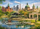 Siemianowice Śląskie – kolaż miasta: park miejski, zabytkowa architektura i centrum miasta