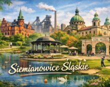 Siemianowice Śląskie – kolaż miasta: park miejski, zabytkowa architektura i centrum miasta