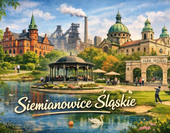 Siemianowice Śląskie – kolaż miasta: park miejski, zabytkowa architektura i centrum miasta