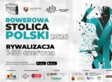 Plakat Rowerowej Stolicy Polski 2026 — rywalizacja 1–30 czerwca, Katowice i aplikacja Aktywne Miasta