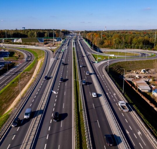 Przebudowany węzeł drogowy w Giszowcu w Katowicach