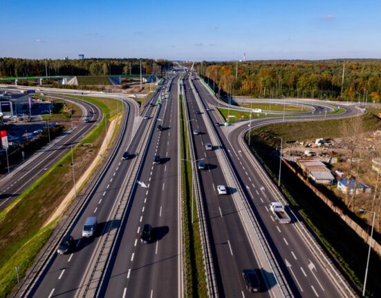 Przebudowany węzeł drogowy w Giszowcu w Katowicach