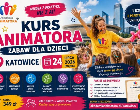 Kurs Animatora Zabaw dla Dzieci Katowice 24 lipca 2026 – Akademia Animatora®