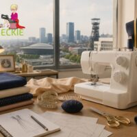 Kurs krawiecki Śląsk - maszyna do szycia, materiały i wykroje w pracowni z widokiem na Katowice