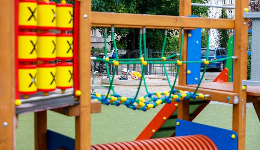 Odnowiony plac zabaw przy ul. Pośpiecha w Katowicach